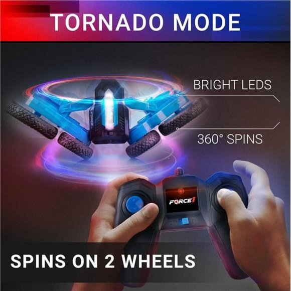 Tornado LED Remote Control Car for Kids - Rechargeable Toy Car - Picture 2 of 6